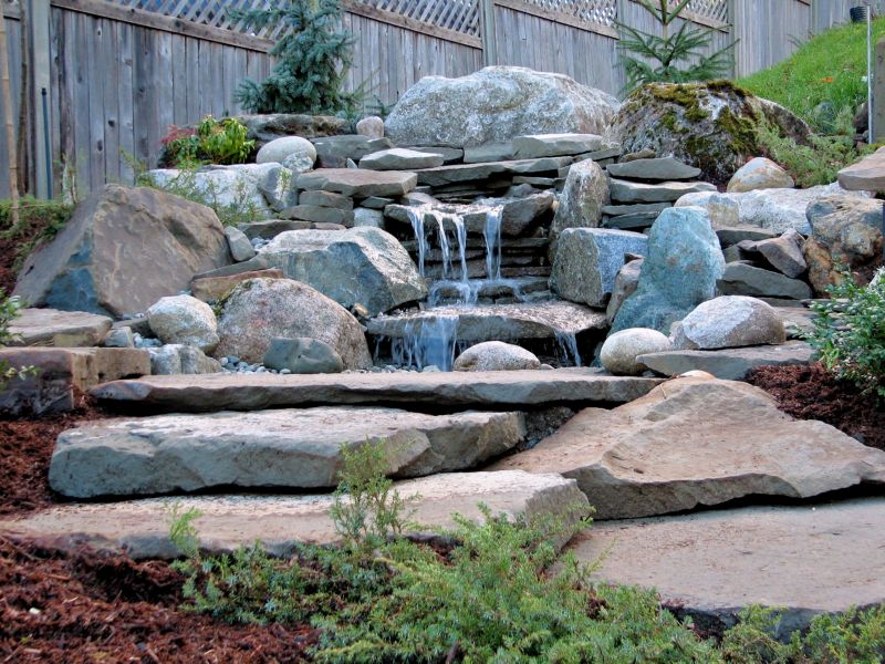 Garden Waterfall Installation